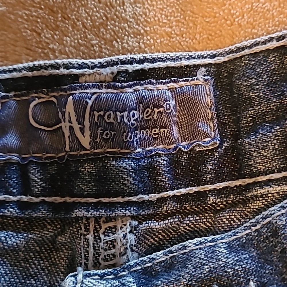 Wrangler blu jean shorts Womens Sz 16 - Picture 6 of 7